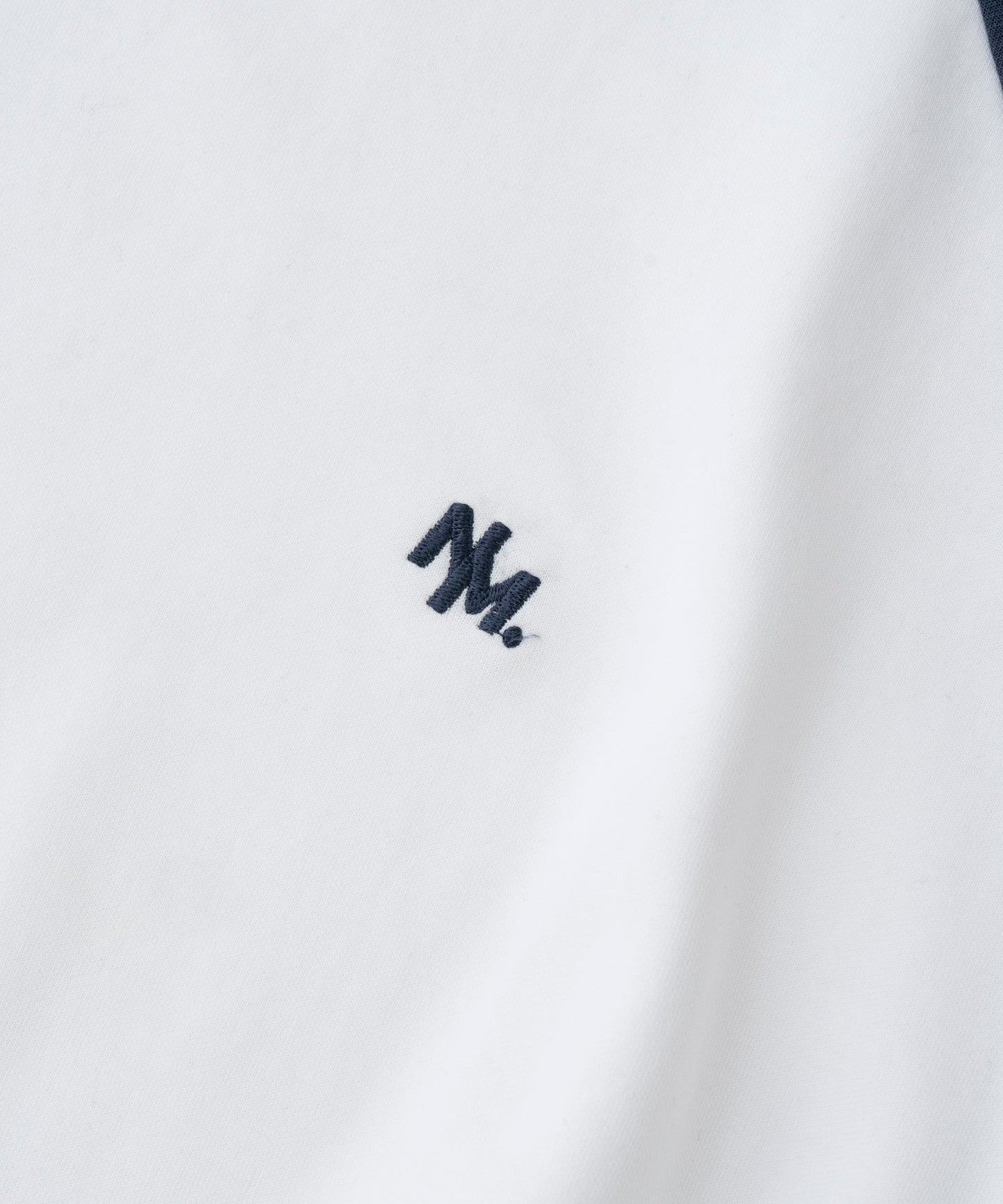 【ホワイト*ネイビー】 WIDE RAGLAN DRAWSTRING T-SHIRT / ワイドラグランドロストTシャツ