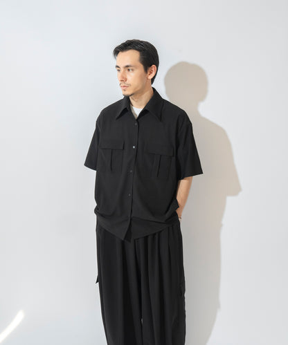 【ブラック】PIQUE CPO SHIRT / ピケCPOシャツ