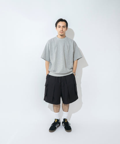 【ブラック】TUCK CARGO SHORTS / タックカーゴショーツ