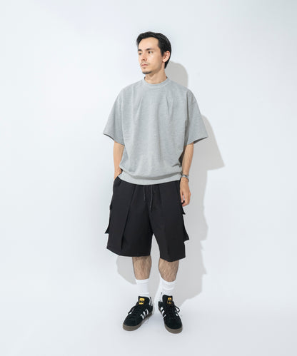 【ブラック】TUCK CARGO SHORTS / タックカーゴショーツ