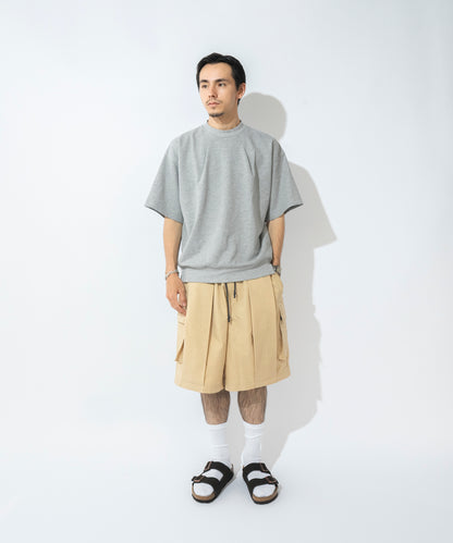 【ベージュ】TUCK CARGO SHORTS / タックカーゴショーツ