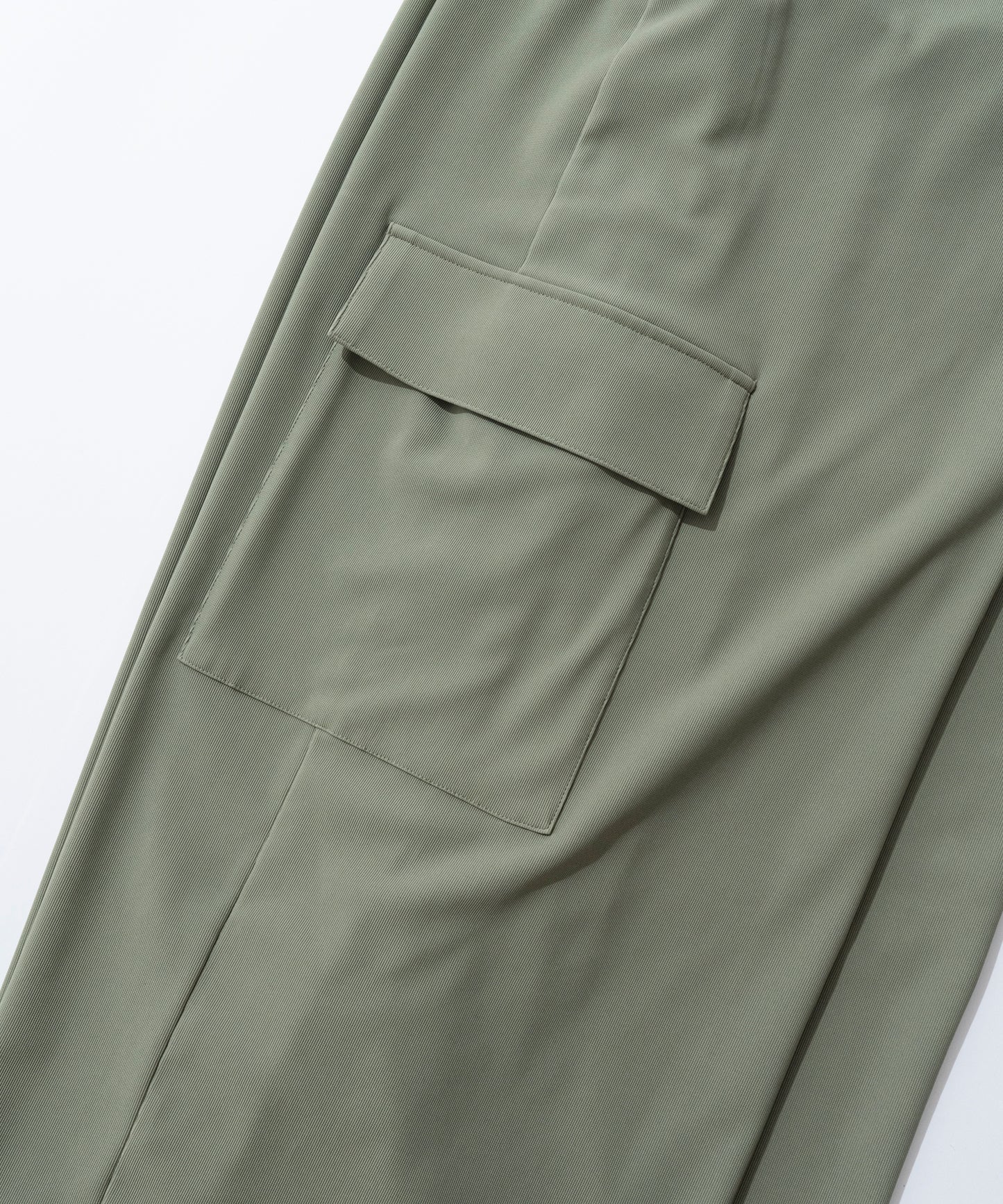 【オリーブ】PIQUE WIDE TUCK CARGO PANTS / ピケワイドタックカーゴパンツ