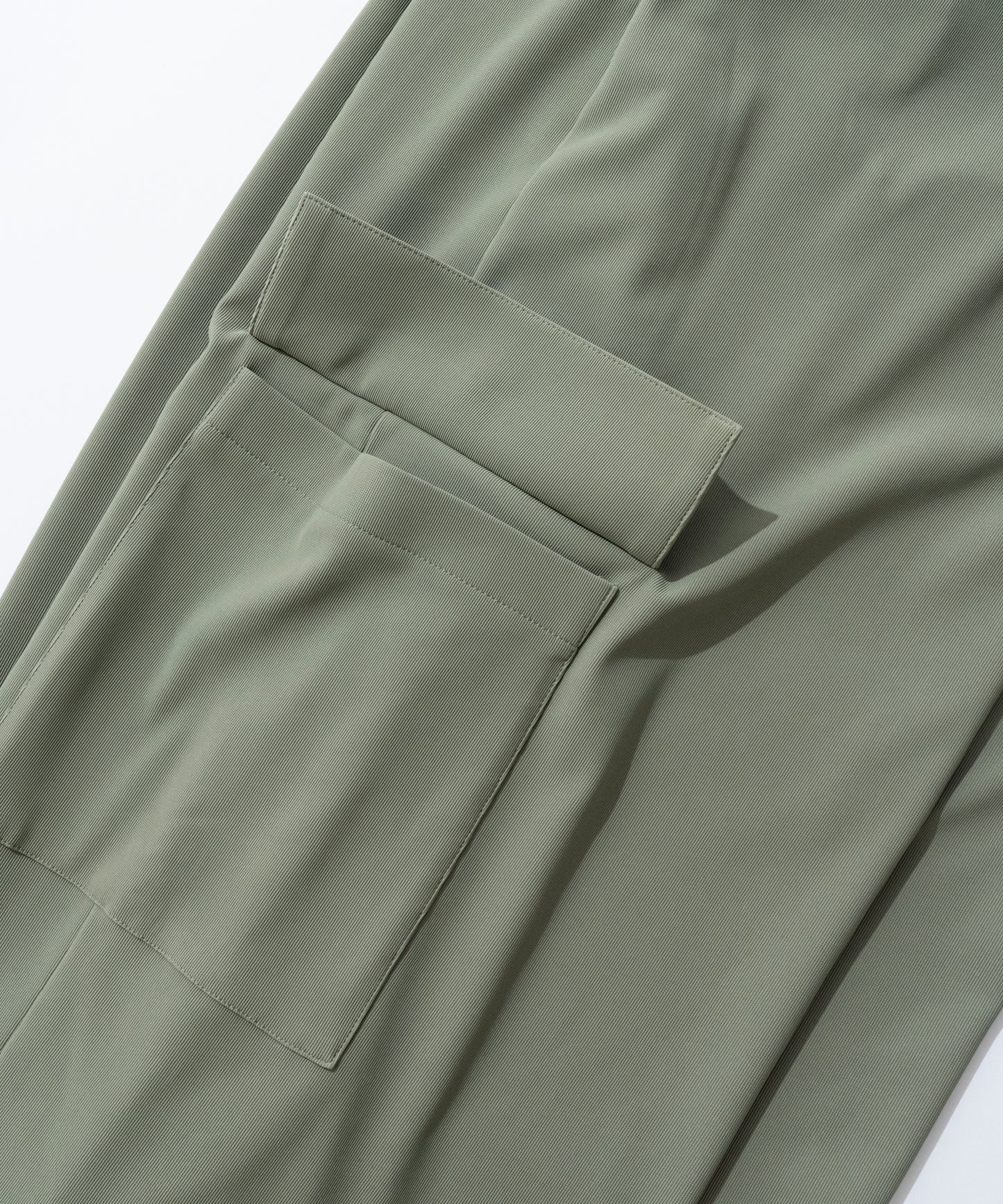 【オリーブ】PIQUE WIDE TUCK CARGO PANTS / ピケワイドタックカーゴパンツ