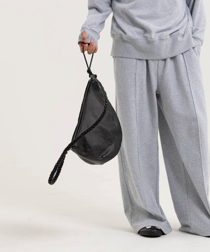 【グレー】PIN TUCK SWEAT WIDE PANTS/ピンタックスウェットワイドパンツ