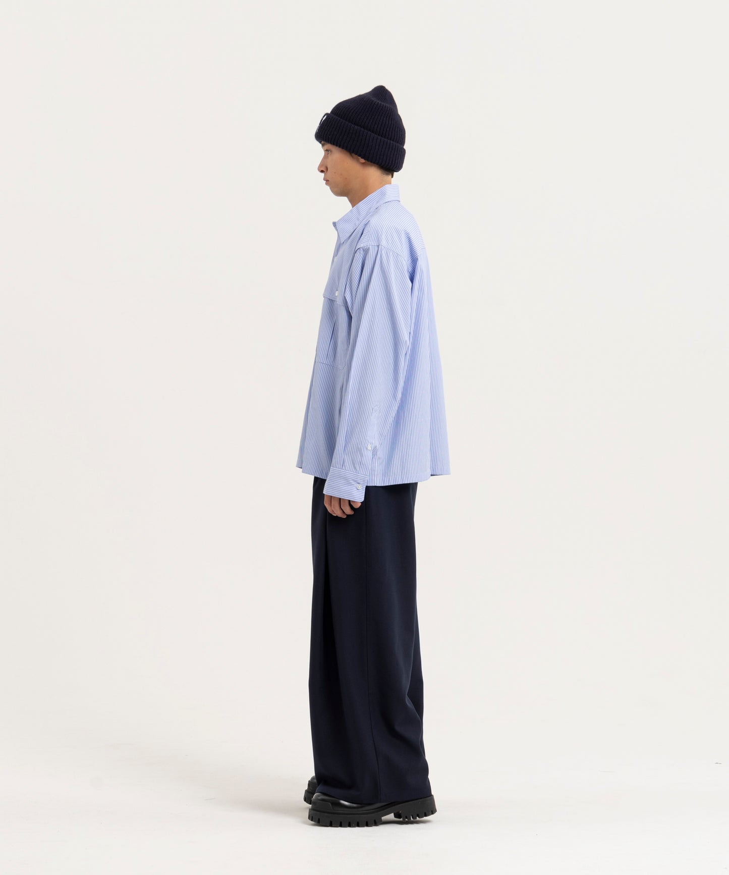 【ストライプ】LOOSE FIT SHIRTS/ルーズフィットシャツ