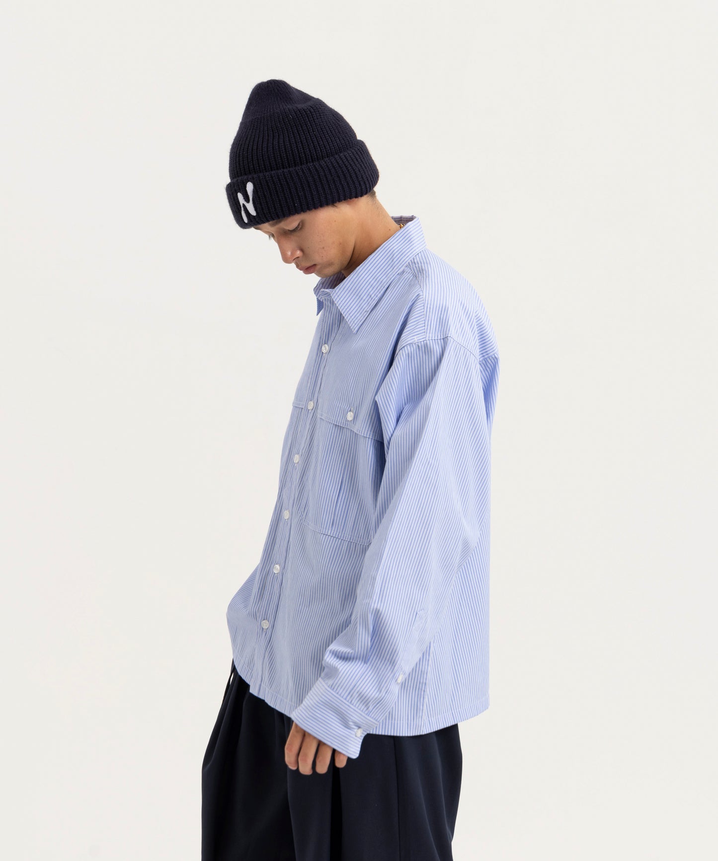 【ストライプ】LOOSE FIT SHIRTS/ルーズフィットシャツ