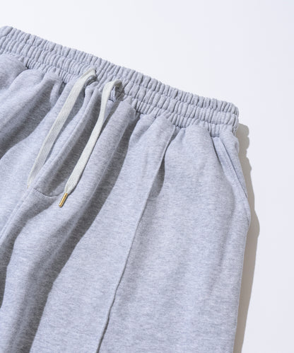 【グレー】PIN TUCK SWEAT WIDE PANTS/ピンタックスウェットワイドパンツ