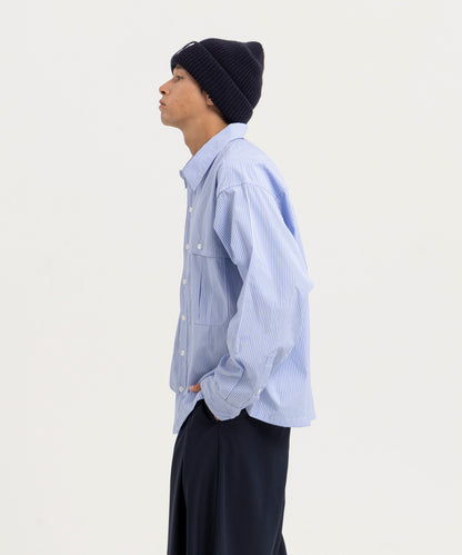 【ストライプ】LOOSE FIT SHIRTS/ルーズフィットシャツ