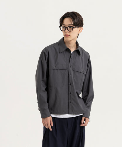 【ダークグレー】LOOSE FIT SHIRTS/ルーズフィットシャツ