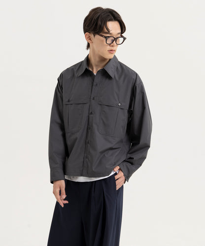 【ダークグレー】LOOSE FIT SHIRTS/ルーズフィットシャツ