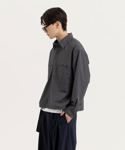 【ダークグレー】LOOSE FIT SHIRTS/ルーズフィットシャツ