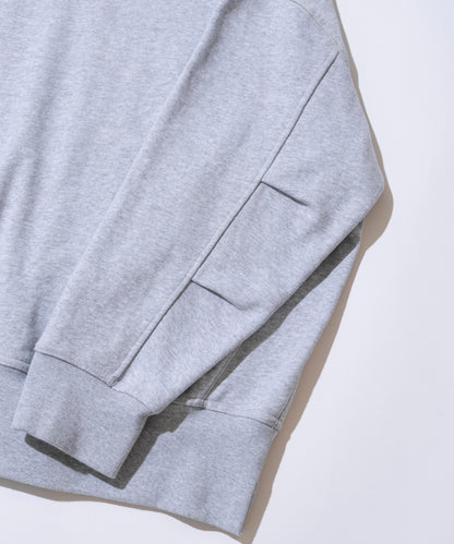 【グレー】OVER SIZE SWEAT PULLOVER/オーバーサイズスウェットプルオーバー