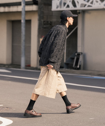 【ブラック】シアーロングスリーブシャツ